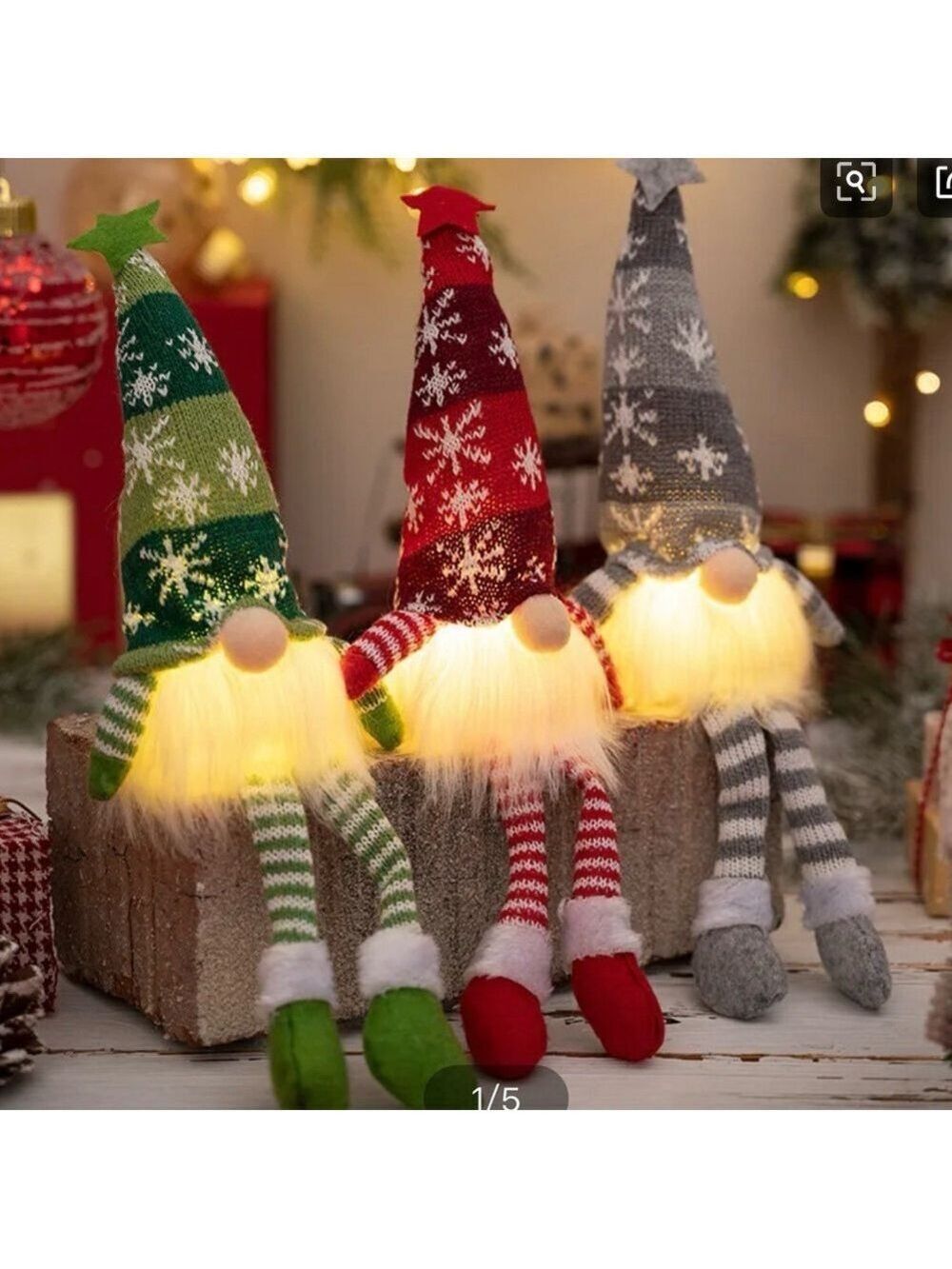 Holiday decorations lamp set
